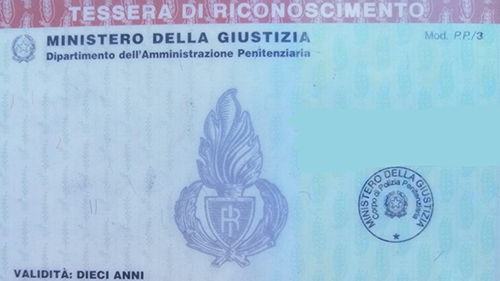 20-04-2021 GDAP 0152861.Tessere personali di riconoscimento personale del Corpo di Polizia Penitenziaria
